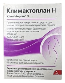 Климактоплан Н таблетки 25 мг 60 шт