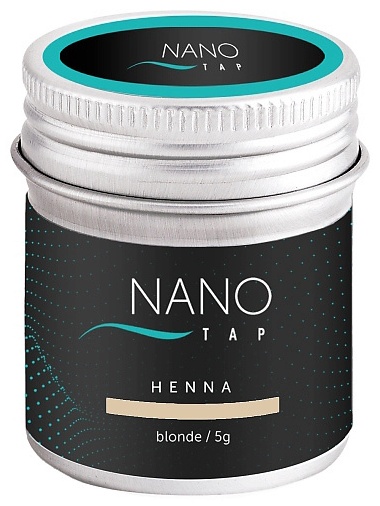 Nano Tap Хна для бровей в баночке хна blonde (русый) 10