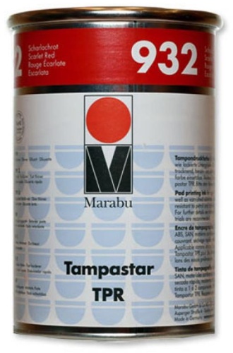 Штемпельная краска Marabu TPR 932, 1000 мл, красный