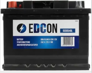 EDCON DC60540L Аккумулятор 60 Ач прямая