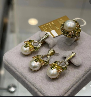 DARI GOLD 6164 вес 15 г золото, бриллиант, фианит