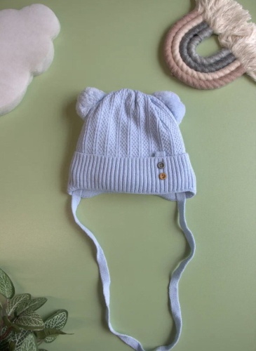 Шапка Baby 11093764 голубой 44