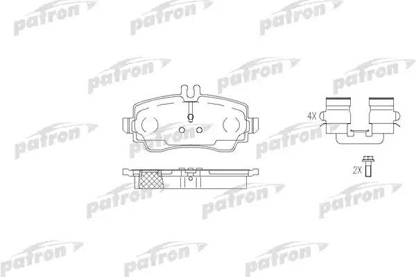 Колодки PATRON передние PBP1357 4 шт
