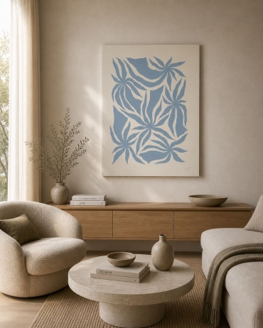 Araystudio.kz картина интерьерная на холсте «Воздушный ритм» organic Abstract 70x100 см