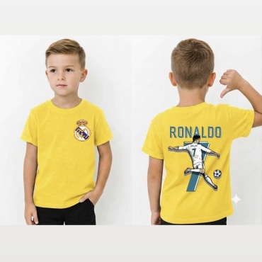 Футболка KOZ timesin Real Madrid, RONALDO желтый