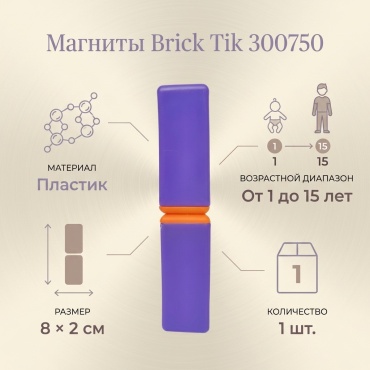 Магниты Brick Tik 300750 фиолетовый