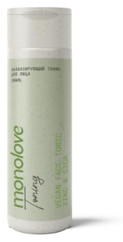 MonoLove тоник Балансирующий Тоник для лица Vegan Zinc&Cica 200 мл