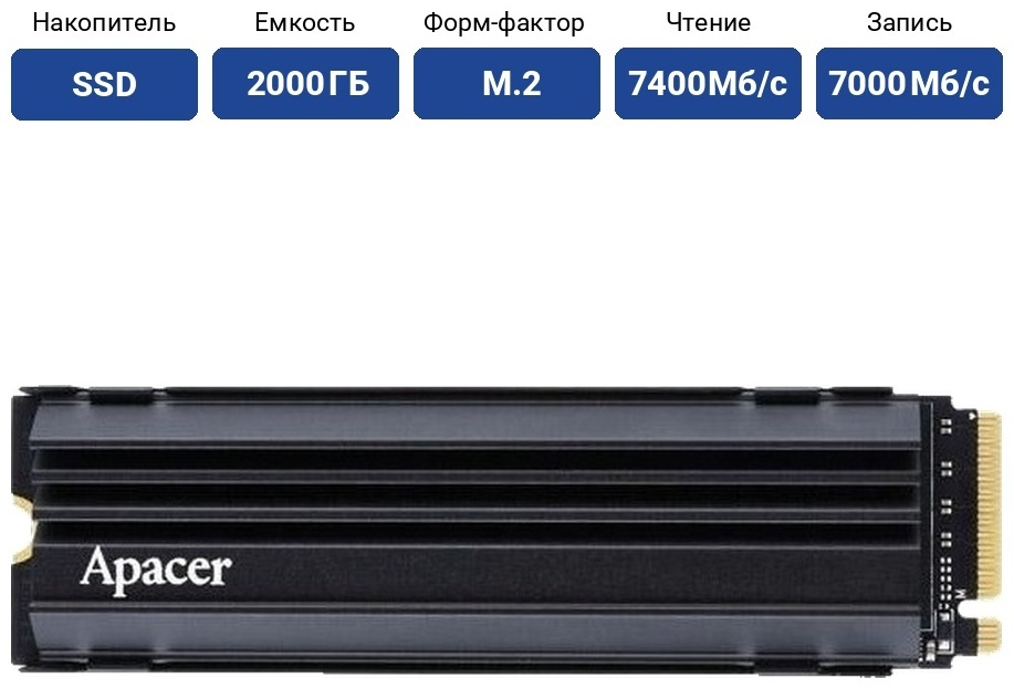 SSD Apacer AP2TBAS2280Q4U-1 2000 Гб