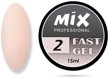 MiX гель FAST GEL 02 нюдовый 15 мл