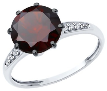 Diamant 78166 размер 17.5 вес 2.03 г серебро, гранат