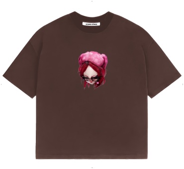 Футболка YOUNG STAGE Pink Head коричневый