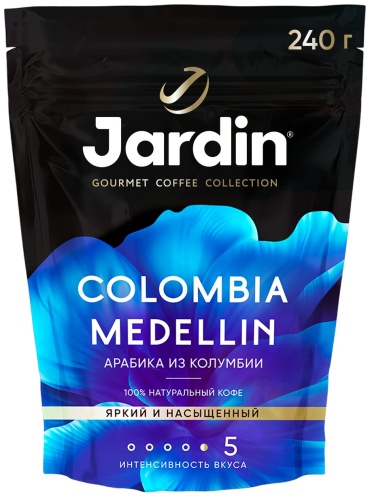 Кофе растворимый Jardin Colombia Medellin сублимированный 240 г