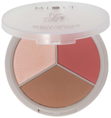 MIXIT Make Up Beauty Contour Palette 3-in-1 хайлайтер, румяна, скульптор 02