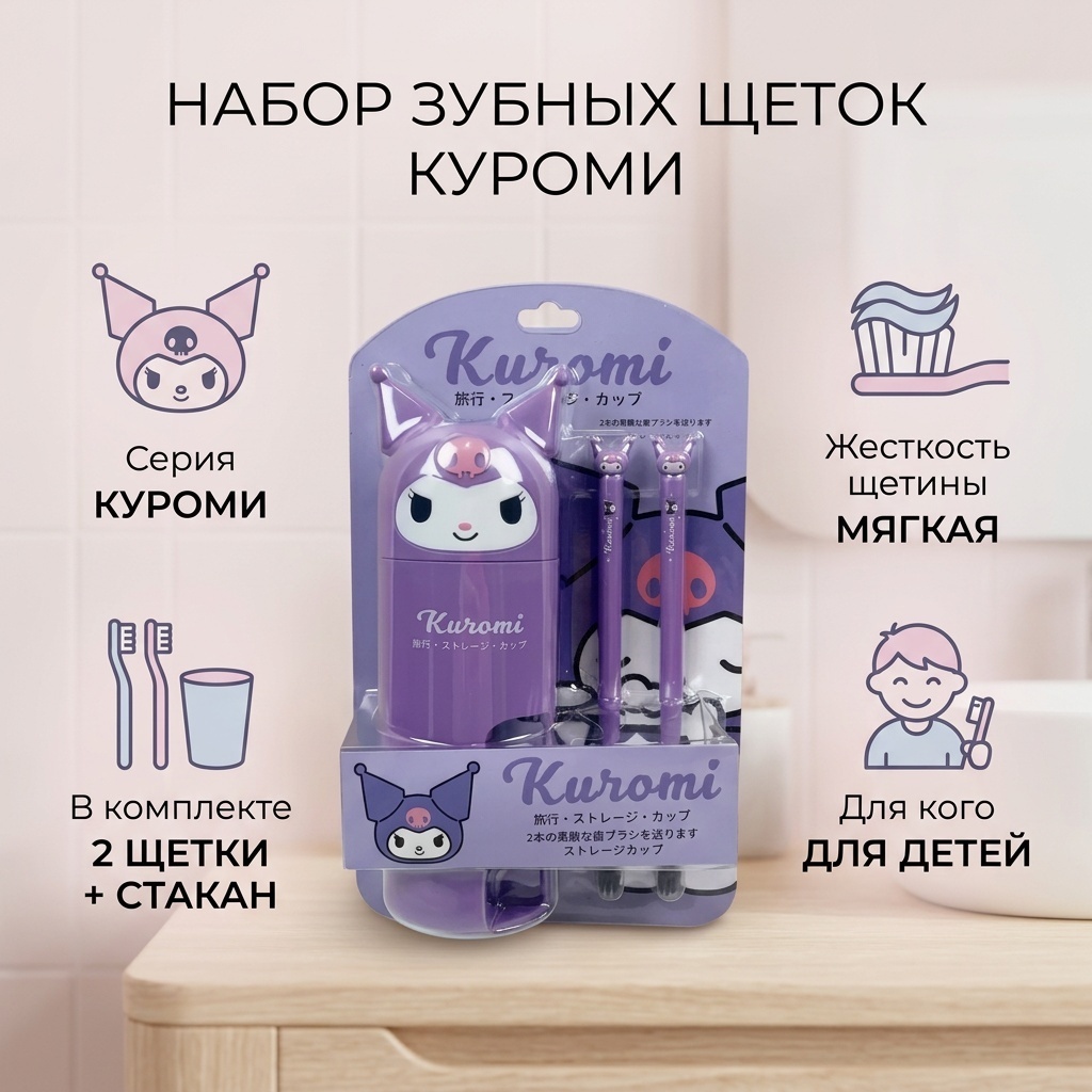 Куроми зубная щетка мягкая 2 шт