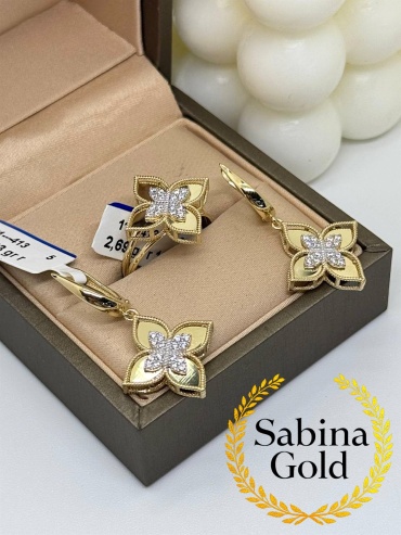 Sabina Gold KMP-SBN-953 вес 7.51 г золото, фианит