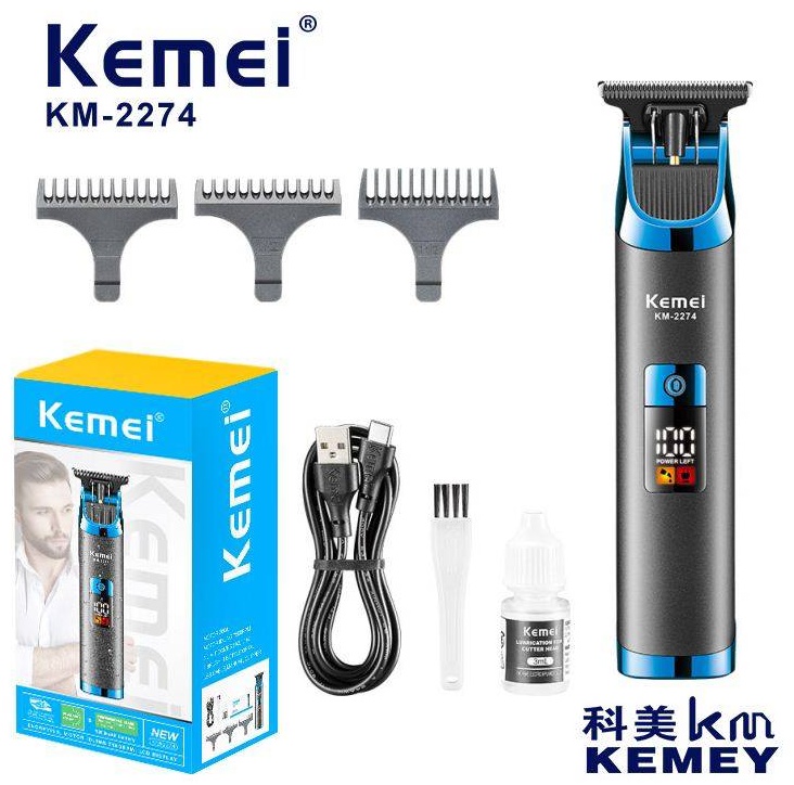 Kemei триммер KM-2274 черный