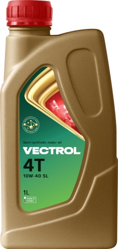 Полусинтетическое Vectrol Моторное масло 4T 10W40 SL 1л 10W-40 1 л