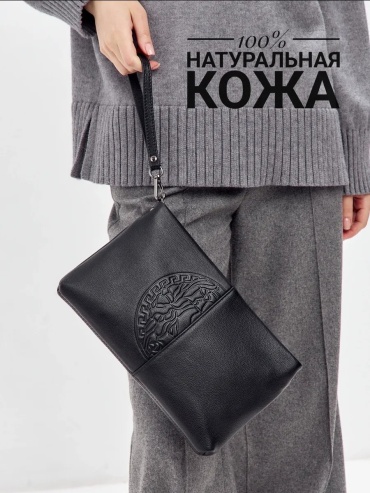 Сумка кросс-боди FEELBAGS натуральная кожа черный