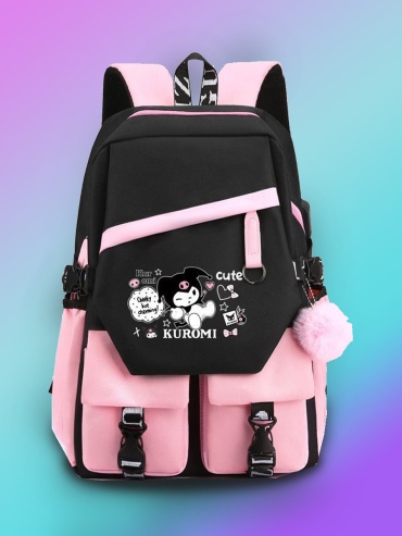 Рюкзак Kuromi оксфорд розовый