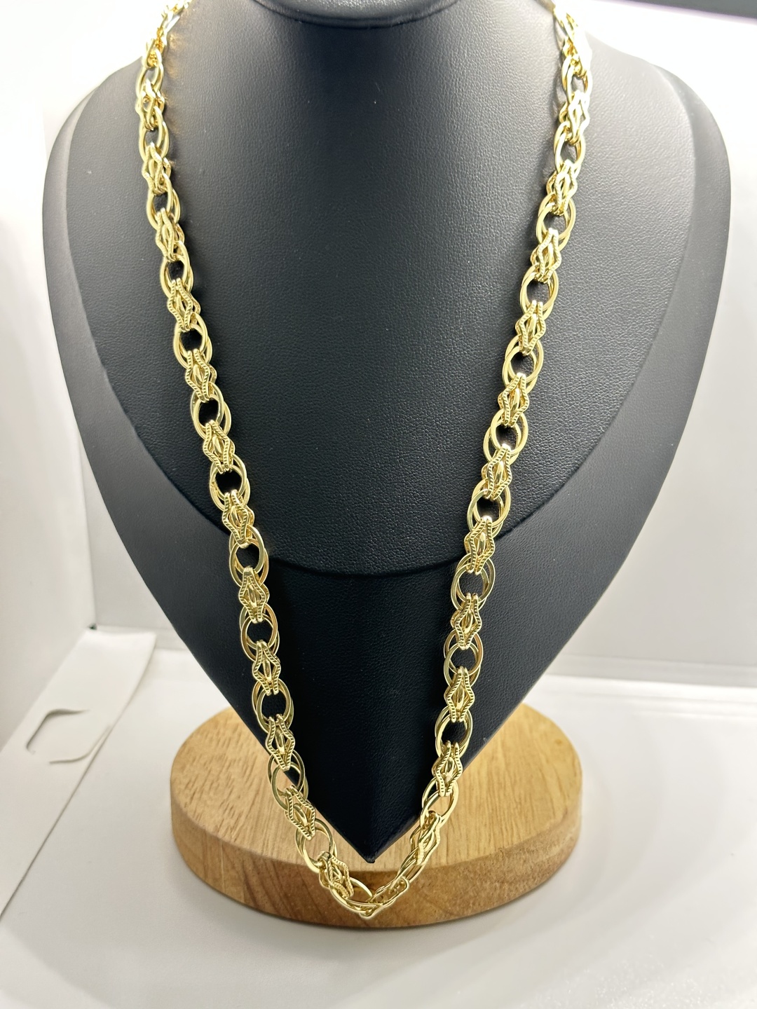Zhanar Gold Алтын алқа золото Италия желтое золото цепи желтое длина 60 см, вес 14.72 г золото, плетение отсутствует