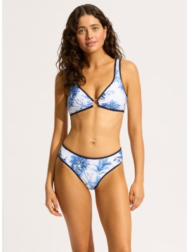 Купальник раздельный SEAFOLLY белый, голубой