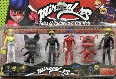 Defatoys Игрушки Фигурки Леди Баг и Супер-кот 10 см 6 шт