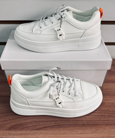 Кроссовки Fashion белый, коралловый