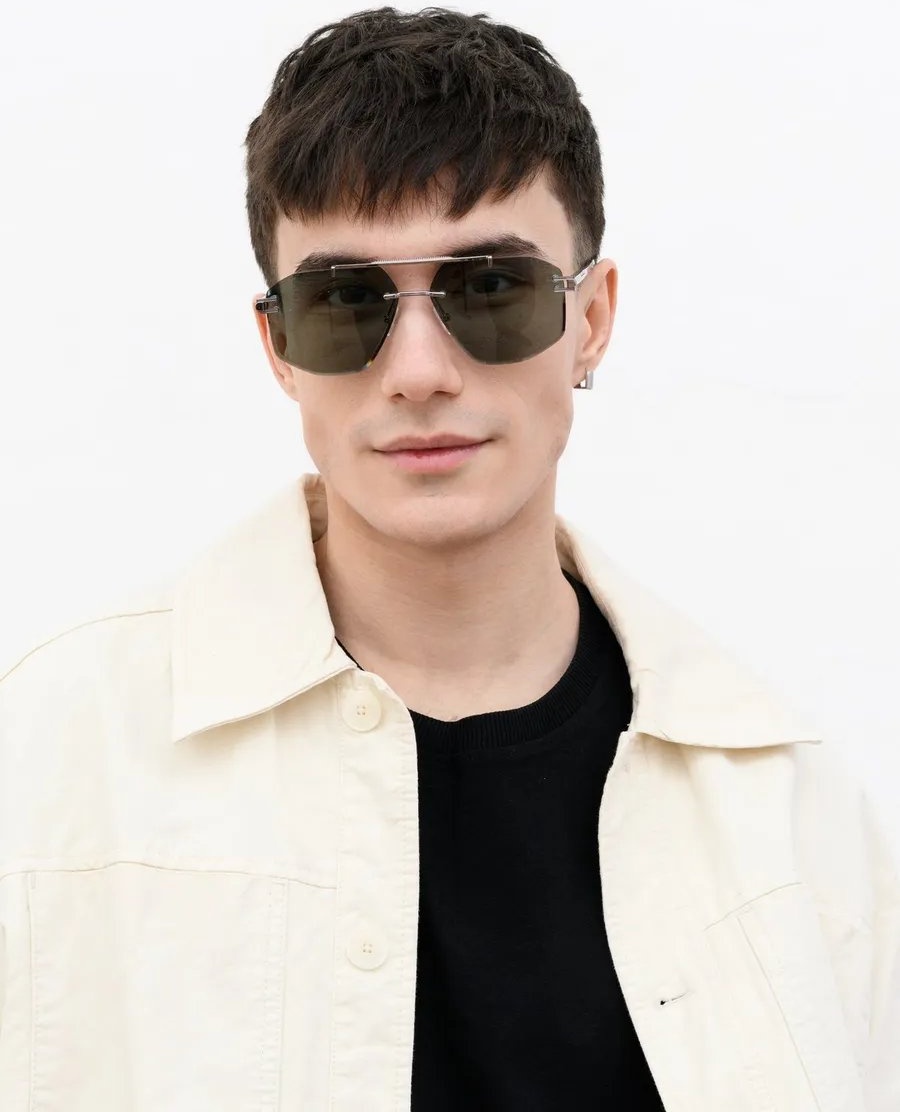 THOM RICHARD солнцезащитные очки авиаторы однотонные