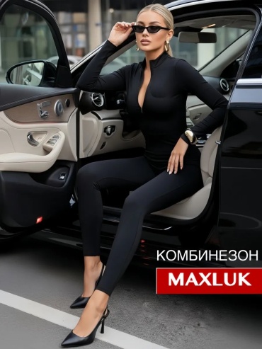 Комбинезон с шортами Maxluk черный