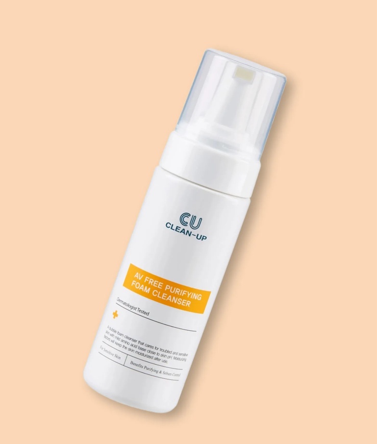 CU Skin Clean-Up AV Free Purifying пенка 180 мл