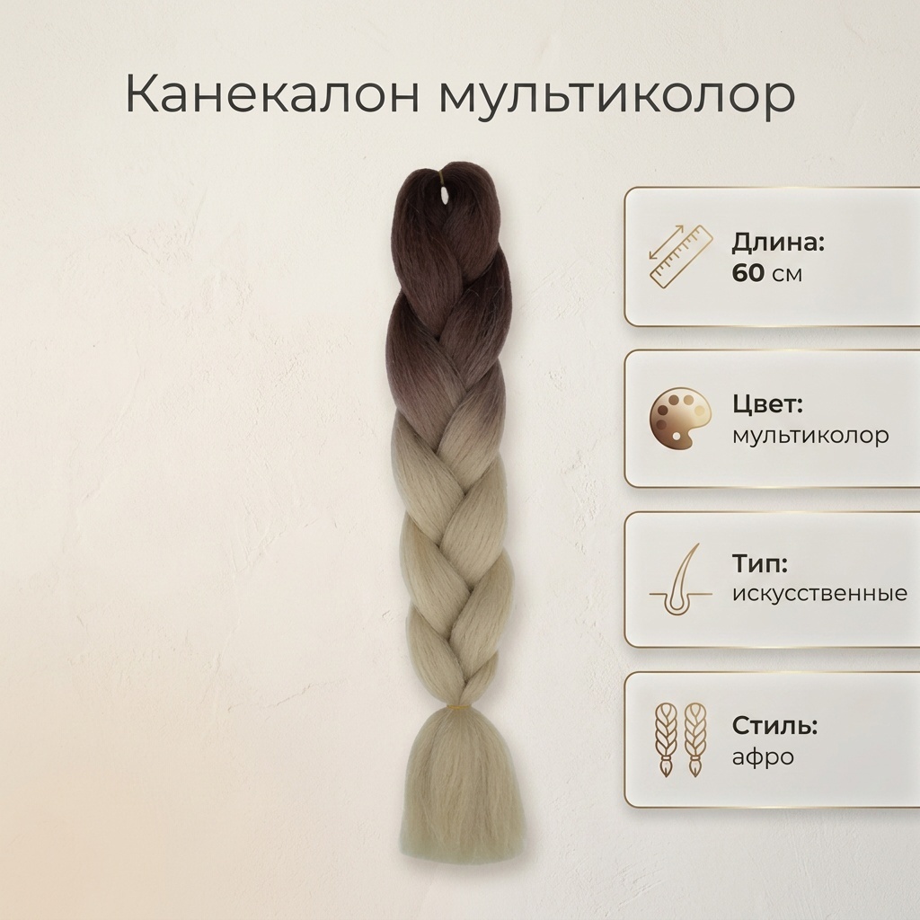 Канекалон мультиколор женский