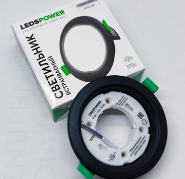 Встраиваемый светильник LedsPower GX53 15 Вт 175 - 265 В  Gx53/01-B.Черн.Мат
