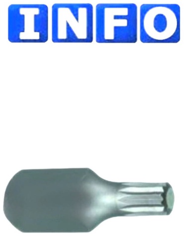 Info бита 9783008 Бита-Spline M8 30 мм (короткая) 1 шт