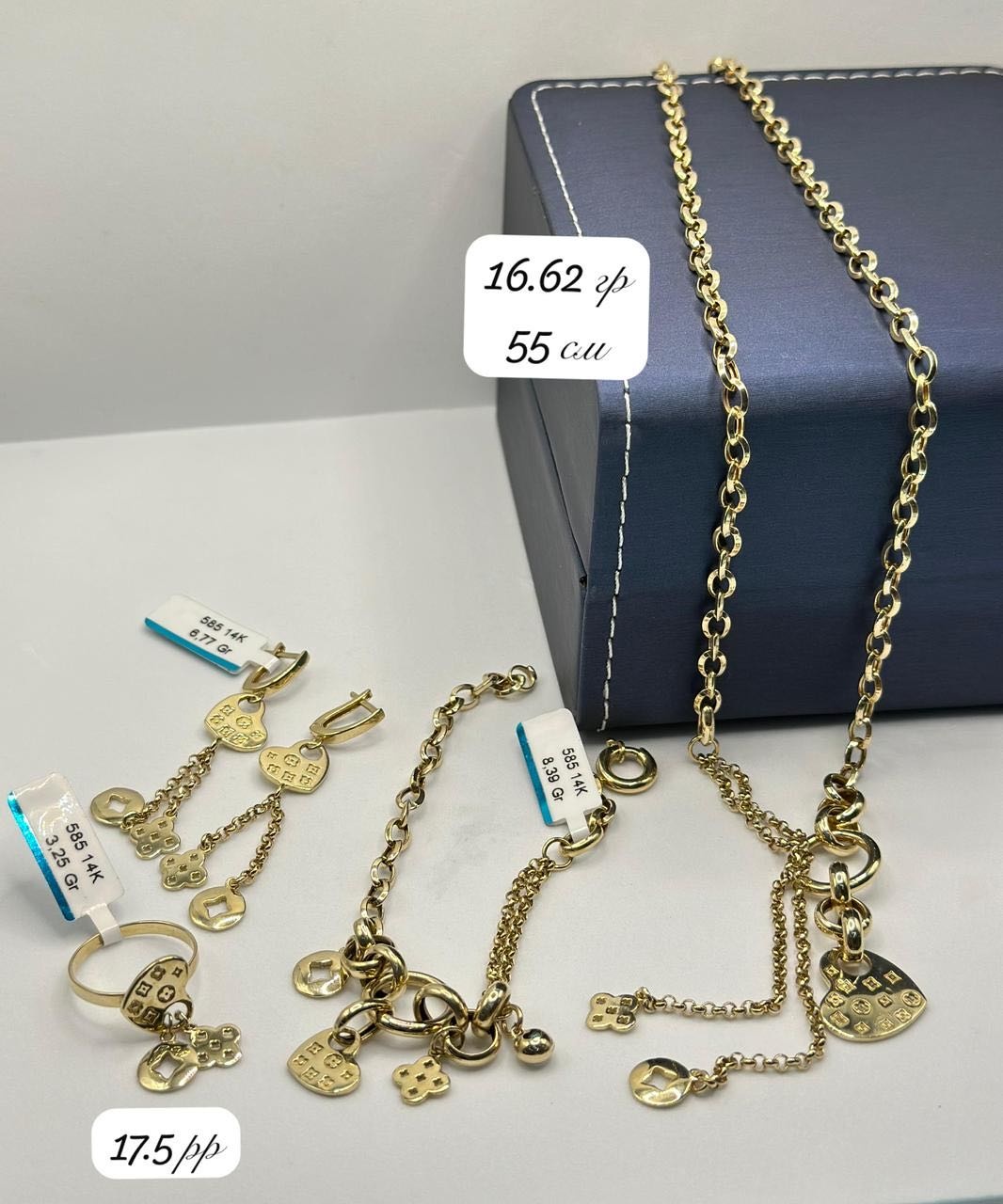 Колье Altyn_Gold 285934199 колье 16,60грамм длина 55 см вес 16.6 г золото, фианит