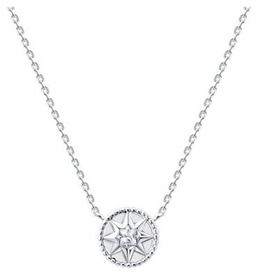 Колье Zlato 478СР94071249С1 длина 45 см вес 3.6 г серебро, фианит, эмаль