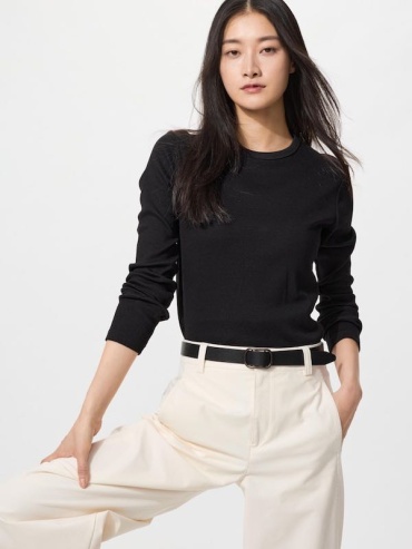 Лонгслив Uniqlo черный