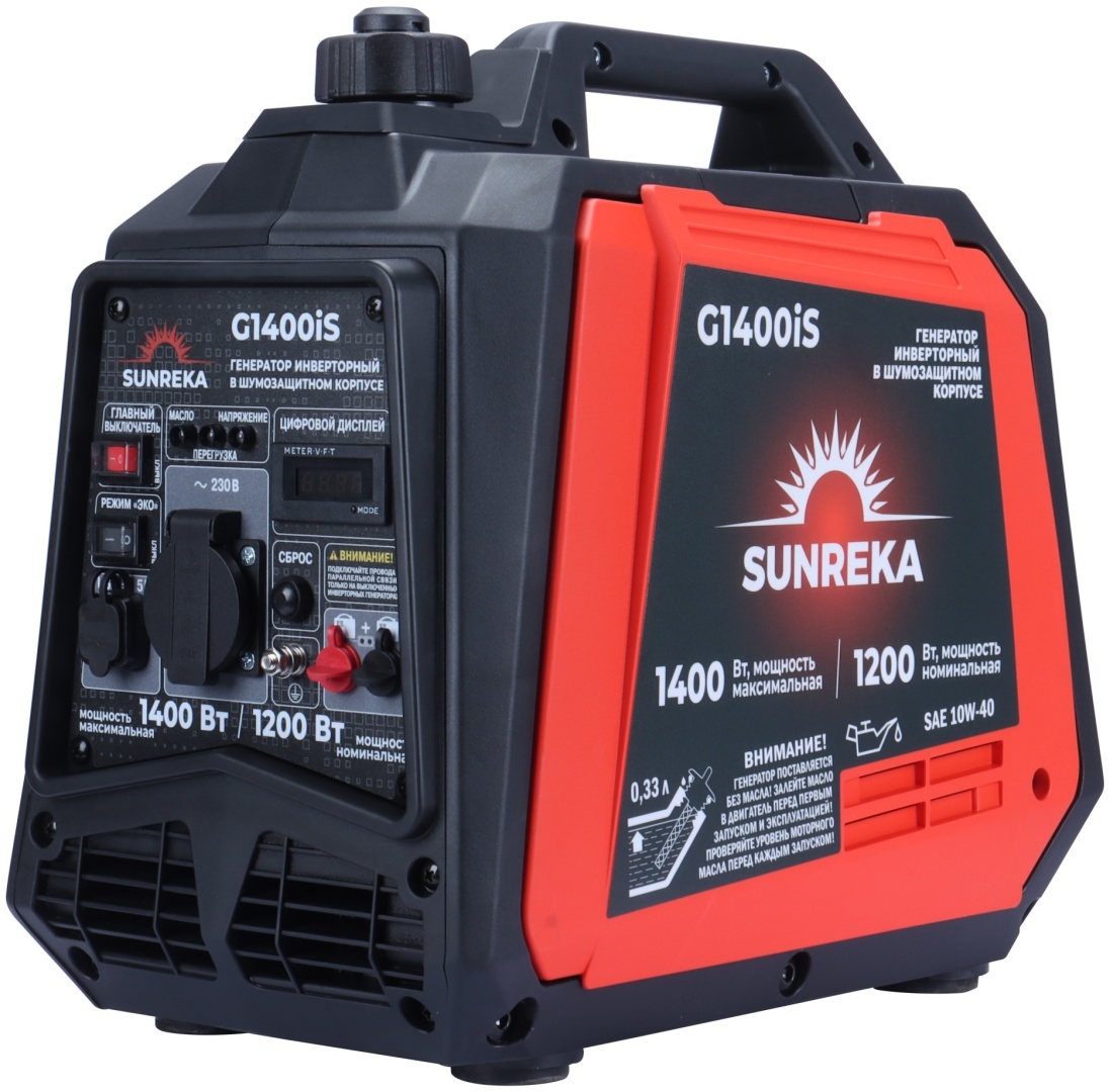 Электростанция бензиновая GETINK 1.2 кВт 1 (220 В), SUNREKA G1400is