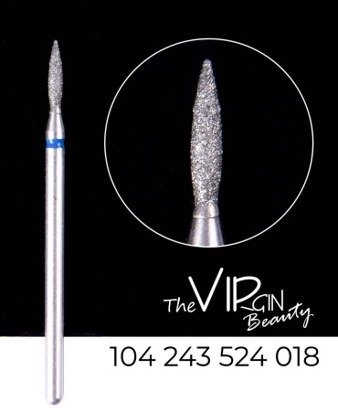 Насадка The Virgin Beauty 104243524018 бор пламя насечка синяя 1 шт