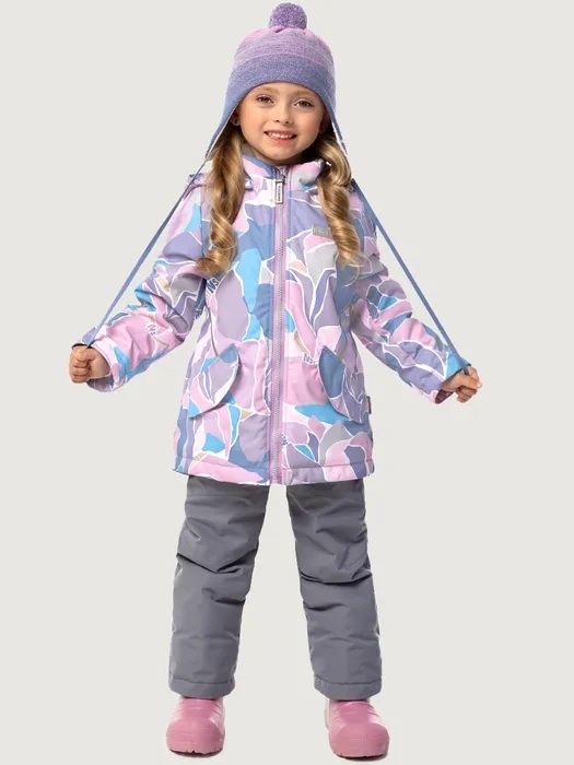 Комплект с комбинезоном NIKASTYLE серый, розовый