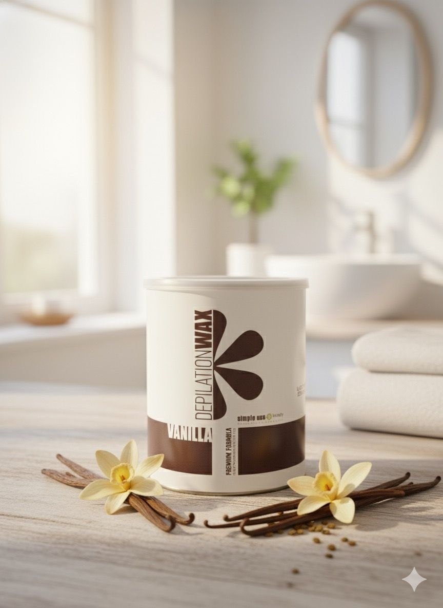 Воск гелевый Simple Use Beauty Воск для депиляции - VANILLA (каритэ), теплый, банка, 800 мл плотность плотная в банке 800 мл