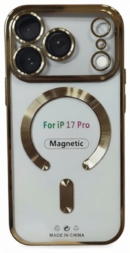 Чехол MMARKET для Apple iPhone 17 Pro золотистый