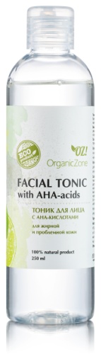 OrganicZone тоник с АНА-кислотами для жирной и проблемной кожи 250 мл