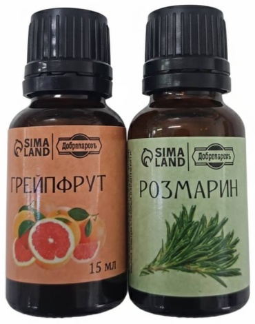 Добропаровъ эфирное масло Набор эфирных масел грейпфрут, розмарин 2 шт по 15 мл