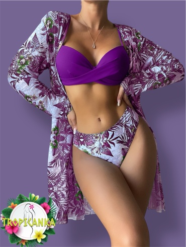 Купальник раздельный Tropicanka фиолетовый