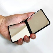 Зеркало ABS квадратное чёрное