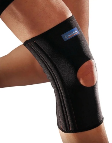 THUASNE sport open knitted knee brace бандаж на коленный сустав размер 2XL черный