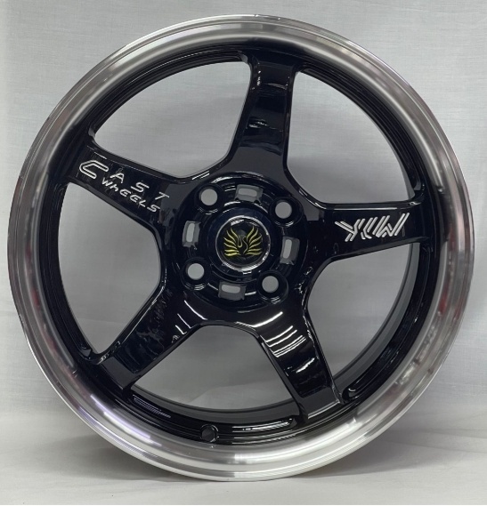 Top Grade Wheels 515 Запаска 6.5x15/4x100 D67.1 ET35 1 диск черный, серебристый