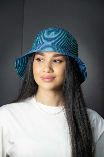 Панама CAPPELO размер 56, синий, зеленый