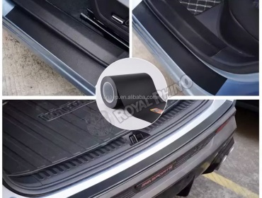 Защитная пленка для порогов автомобиля 20смх30м, матовая, черная