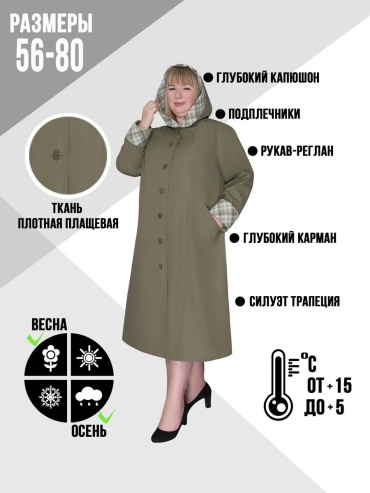 Тренчкот хаки